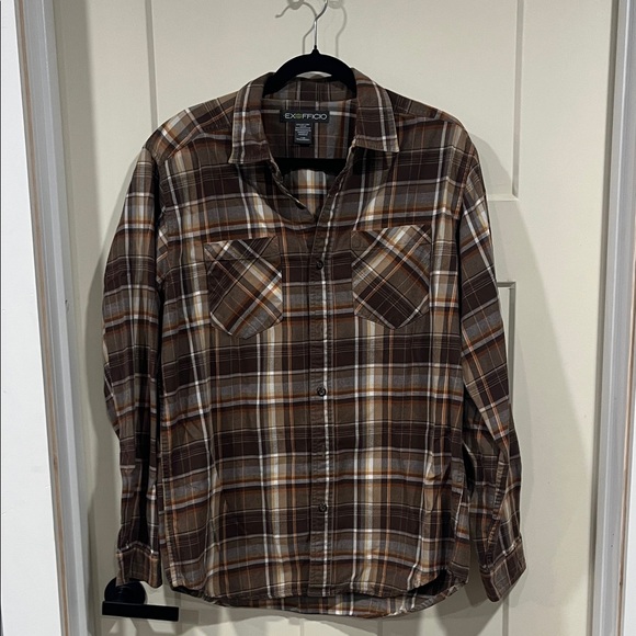 Exofficio Other - Exofficio Brown and Orange Plaid Shirt